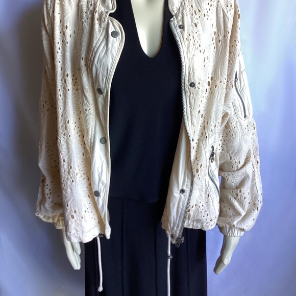 Free People Ivory Eyelet Daisy  Jacket - Picture 2 of 5
